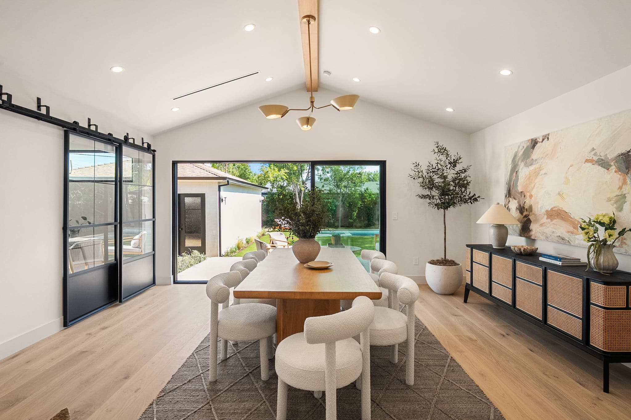 Craftsman working on a high-end kitchen remodel
